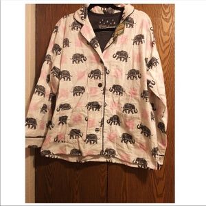 PJ salvage elephant pajama top